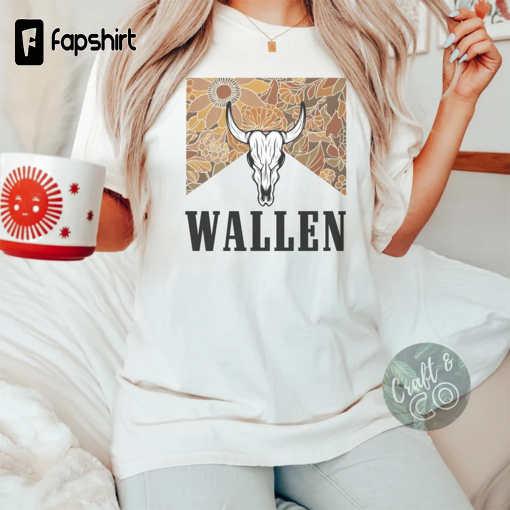 Wallen T-shirt, Country Concert Shirt, Unisex Garment-Dyed T-shirt, Country Shirt, Cowboy Shirt