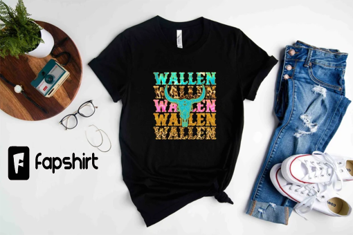 Wallen Western Shirt, Wallen Bullhead Tee, Cowboy Wallen shirt, Wallen Bullhead Tee, Cowboy Wallen shirt, Western Shirt