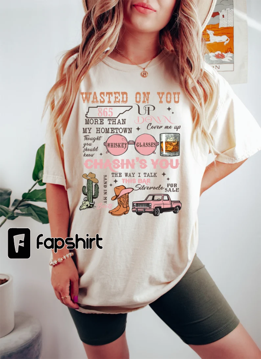 Wasted On You Up Down Shirt,Country Girl Shirt,Western Country Shirt,Rodeo Sweatshirt,Cute Rodeo Gift,Rodeo Tshirt,Cowgirl And Cowboy Shirts