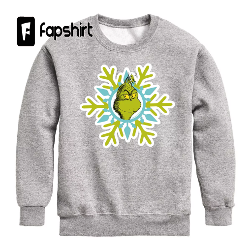 How the Grinch Stole Christmas Face Graphic Sweatshirt