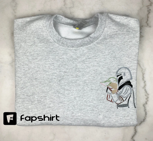 Inspired by The Mandalorian, Mandalorian with Grogu Sweatshirt, Baby Yoda, Disney Inspired