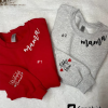 Pink Mama Sweatshirt! Hand Embroidered Custom Sweatshirt Adults