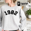 CUSTOM 1983 Sweatshirt, 39th Birthday Sweatshirt, 1983 Birth Year Number Shirt, Birthday Gift for Women, Birthday Sweatshirt Gift 1983 Top