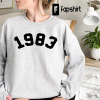 Custom 1982 sweatshirt, Your text sweatshirt, custom,gift for man, gift for women, birthday shirt, 40th shirt, 39th shirt, gift for birthday