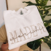 Original Personalized Embroidered Wife Sweatshirt WHITE | Custom last name Sweatshirt | Bridal Sweatshirt | Engagement Sweatshirt | Bride