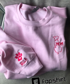 Dog Mama embroidered Sweatshirt, Dog mom embroidery,…