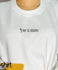 He is risen Sweatshirt, Christian Sweatshirt Embroidered,…