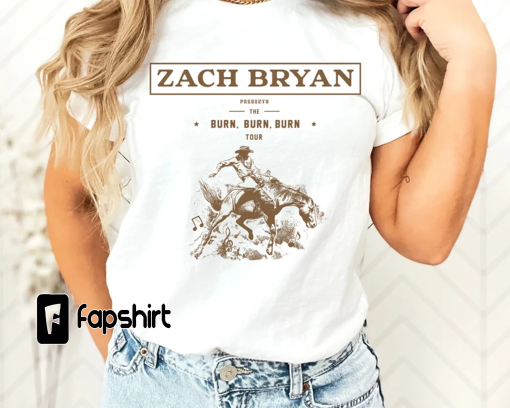 Zach Bryan The Burn Burn Burn Tour 2023 Shirt For Fan, Zach Bryan Concert Fan Shirt, Zach Bryan Country Music Shirt, Zach Bryan 2023 Shirt