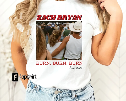 Zach Bryan Shirt, Zach Bryan Burn Burn Burn Tour 2023 Shirt, Country Music Shirt, Western Shirt, Zach Bryan Tour Merch