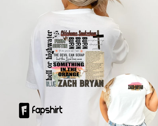 American Heartbreak Album Cover Printed Front And Back Shirt, Zach Bryan 90s Rap Hoodie, Zach Bryan Album Merch, Zach Bryan