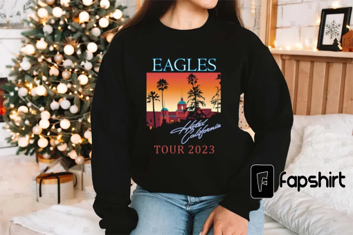 The Eagles Hotel California Tour 2023 Shirt, Hotel California Tour 2023 Shirt, Eagles Concert, Music Tour Shirt, Rock Tour 2023