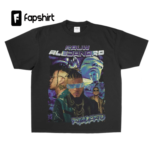 RAUW ALEJANDRO – Saturno 2023 World Tour Merch High Quality Made in USA Oversized Vintage Dyed T Shirt