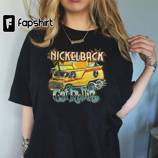 Vintage Nickleback Band Unisex T-Shirt, Nickleback Get Rollin New Album Tee