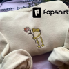 Embroidered Fox Forest Crewneck Sweatshirt