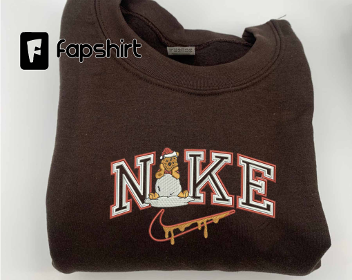 CARTOON BEAR SPORT EMBROIDERED SWEATSHIRT/HOODIES