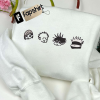 Hello kitty embroidered sweatshirt