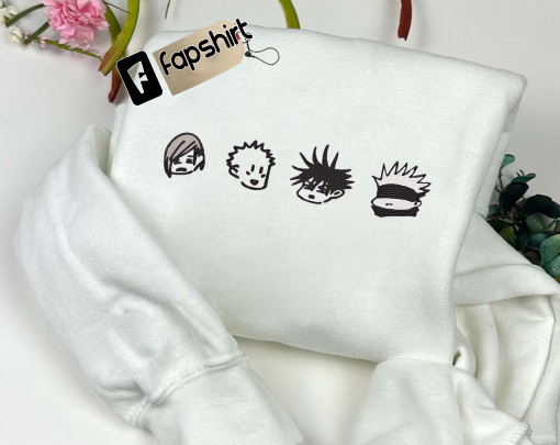 Inspired Anime Embroidered Sweatshirt, Anime Embroidered Crewneck, Inspired Anime Embroidered Crewneck, Anime Sweatshirt, Impressive Anime Gift