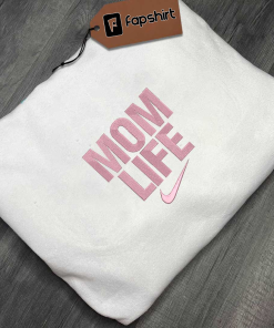 Mom Life Embroidered Sweatshirt, Mother Day Embroidered…