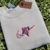 Brand Character Cartoon Embroidered Sweatshirt, Cartoon Embroidered Sweatshirt, Custom Cartoon Embroidered Crewneck, Fantasy Cartoon Character Embroidered