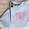 World Best Mom Embroidered Sweatshirt, Mother Day Embroidered Crewneck/Sweater, Mother Day Brand Embroidered Sweatshirt,