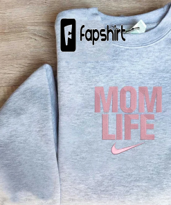 Mom Life Embroidered Sweatshirt, Mother Day Brand…