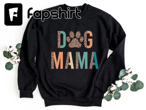 Dog Mama Sweatshirt, Dog Mom Gift, Fur Mama Sweater, Dog Lover Crewneck Sweater, Dog Owner Pullover, Mothers Day Gift, Retro Dog Mom Sweater