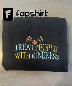 Treat People with Kindness Embroidered sweatshirt; TPWK…