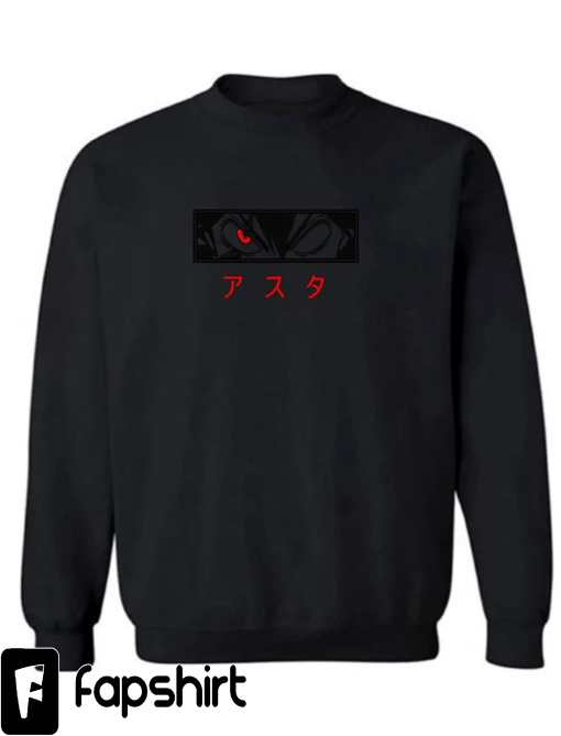 Anime Inspired – Blackout 5 Leaf Demon Embroidered Crewneck/Sweatshirt