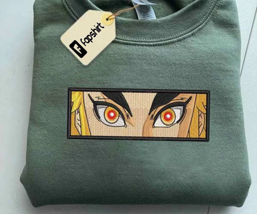 Ren.goku Anime Embroidered Sweatshirt, Anime Embroidered Sweatshirt, Anime Sweatshirt, Best Anime Embroidered Crewneck