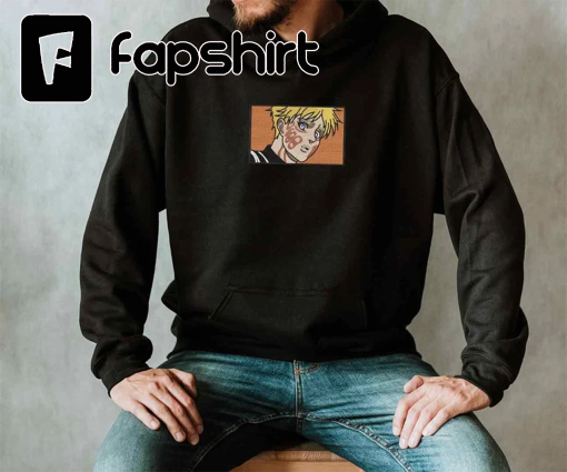 Attack On Tit.an Embroidered Sweatshirt, Armin Embroidered Shirt, Anime Embroidered Sweatshirt, Anime Gift, Vintage Embroidered Sweatshirt