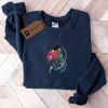 Anime Embroidered Sweatshirt, Ak.i Embroidered Sweatshirt, Anime Sweatshirt, Best Anime Embroidered Crewneck