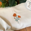 Birth Month Flower Moon Embroidered Crewneck