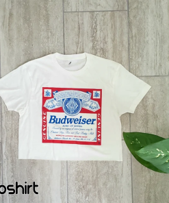 King of beers Bud cropped top t…