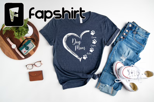 Custom Dog Mom Shirt, Dog Mom Shirt With Names, Mother’s Day Shirt, Dog Mama Shirt, Gift For Dog Lover