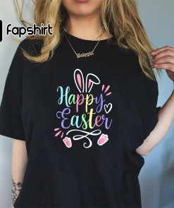 Happy Easter Bunny Rabbit Face Funny Easter…