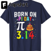 Pi Day Shirt kids Pizza Pi Funny Math Food 3.14 Distressed T-Shirt