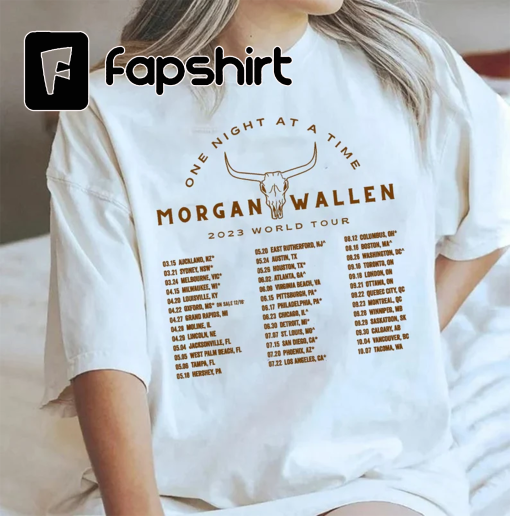 Morgan Wallen’s One Night At A Time World Tour Shirt, Wallen Western Tshirt, Western Tour Tshirt, Country Music Gift, Cowboy Wallen