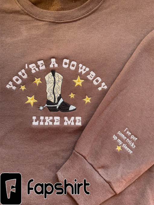 Cowboy Embroidered Crewneck