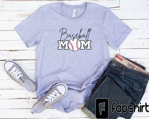 Baseball Mom Shirt for Mom, Baseball Mom T-shirt for Women, Cute Baseball Mom Shirt, Baseball Shirt, Sports Mom Shirt, Game Day Shirt