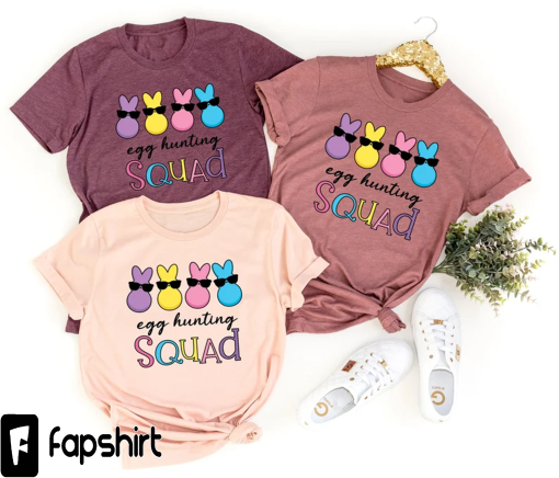 Egg Hunting Squad Easter Shirt, Easter Bunny Shirts for Kids, Easter Party Shirts, Easter Bunny Shirt, Happy Easter 2023, Easter Party Shirt