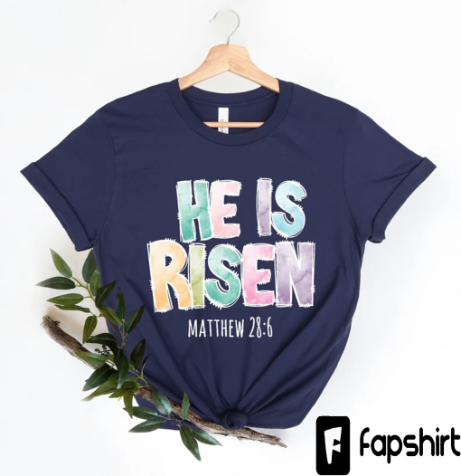 He is risen shirt, Easter shirt, Christian shirt for women, Christian shirt,women’s jesus shirt , Christian t shirts, Matching easter shirt