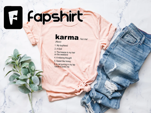 Comfort Colors Karma is My Boyfriend Karma is a God Relaxing Thought Midnights Inspired Vintage Relaxed Fit Shirt