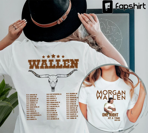 Morgan Wallen’s One Night At A Time World Tour Shirt, Wallen Western Tshirt, Western Tour Tshirt, Country Music Gift, Cowboy Wallen