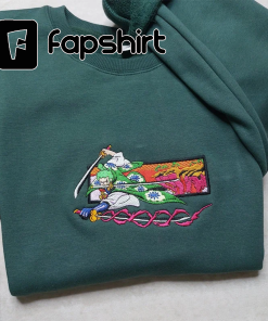 Anime Embroidered Sweatshirt Hoodie, One Piece Zoro…