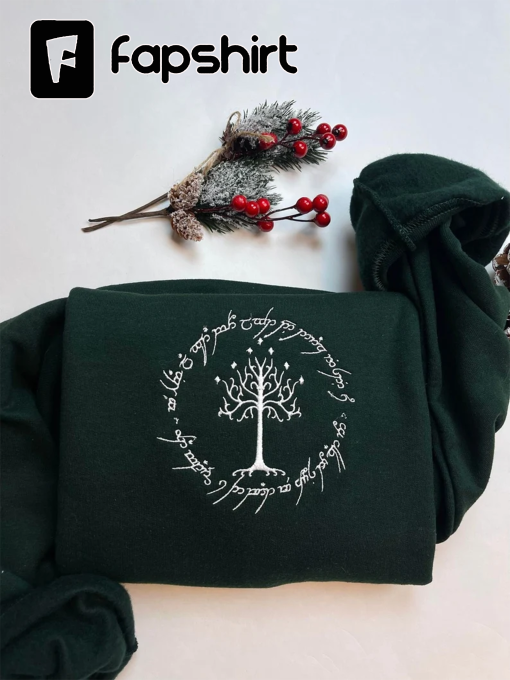 Middle Earth Embroidered Sweatshirt, Lord of the Rings Sweatshirt