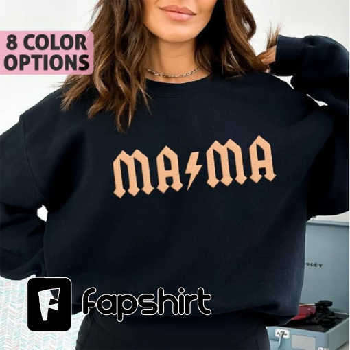 Mama Sweatshirt, Mama Est, Lightning, Mothers Day Gift, Cool Mom, First Mothers Day Gift, Personalized Gift, Mom Life Shirt, New Mom Gift