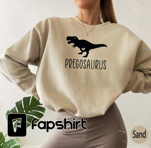 Pregnancy Announcement Sweatshirt,Pregnancy Reveal Dinosaur Hoodie,Pregosaurus Tshirt,Reveal Shirt,Maternity Gift,New mom Tee,UA5165