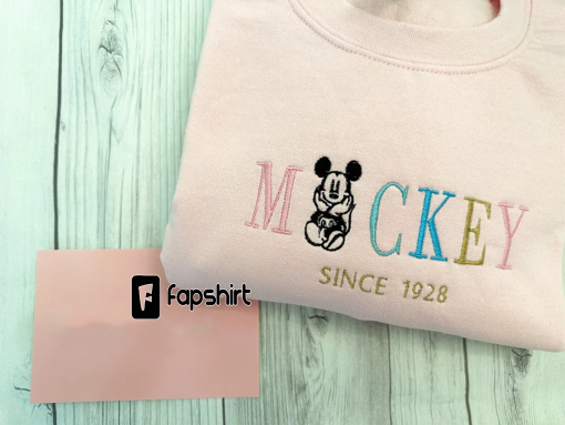 Disney Mickey Mouse custom embroidered sweatshirt