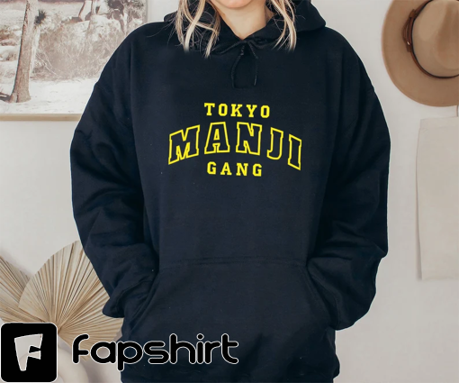 Anime Embroidered Sweatshirt, Toky.o Gang Sweatshirt, Custom Embroidered Sweater, Anime Inspired Hoodies, Anime Embroidered Crewneck