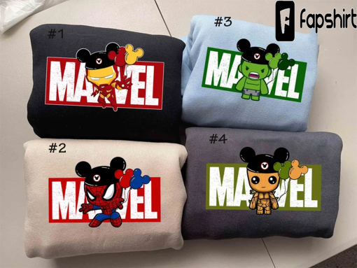 Disney Marvels Sweatshirt, Avengers Mickey, Avengers Sweatshirt, Superhero Hoodie, Doctor Strange, Thor Sweatshirt, Captain America